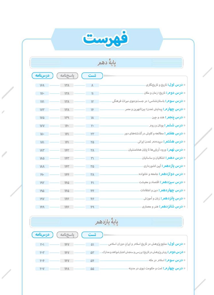 کتاب تست تاریخ جامع منتشران