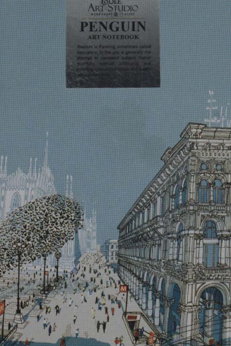 دفتر طراحی کاغذ ترکیبی پنگوئن (کد 028)،(فلزی)