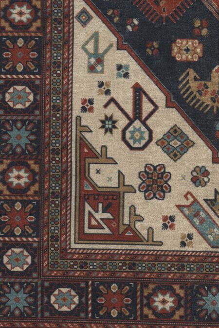 دفتر خط دار مخملی (طرح فرش دست باف،کد R-1250)