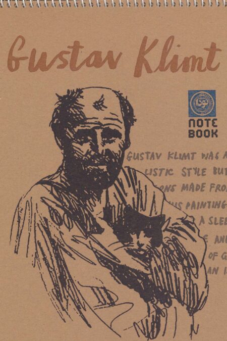 دفتر طراحی A4 (GUSTAV KLIMT:گوستاو کلیمت)،(کد 56)،(سیمی)