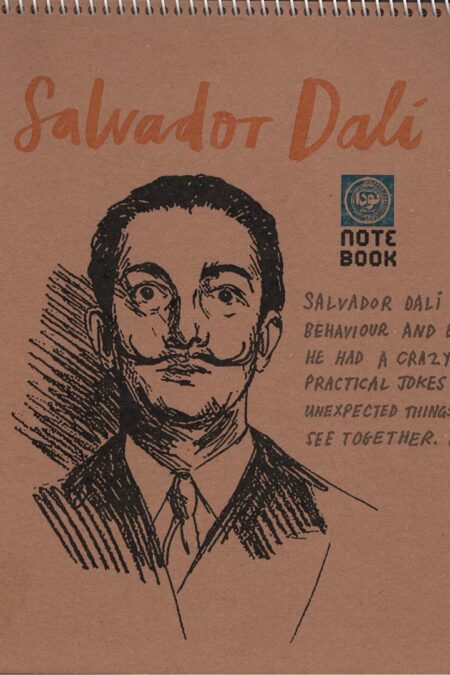 دفتر طراحی A4 (SALVADOR DALI:سالوادور دالی)،(کد 51)،(سیمی)