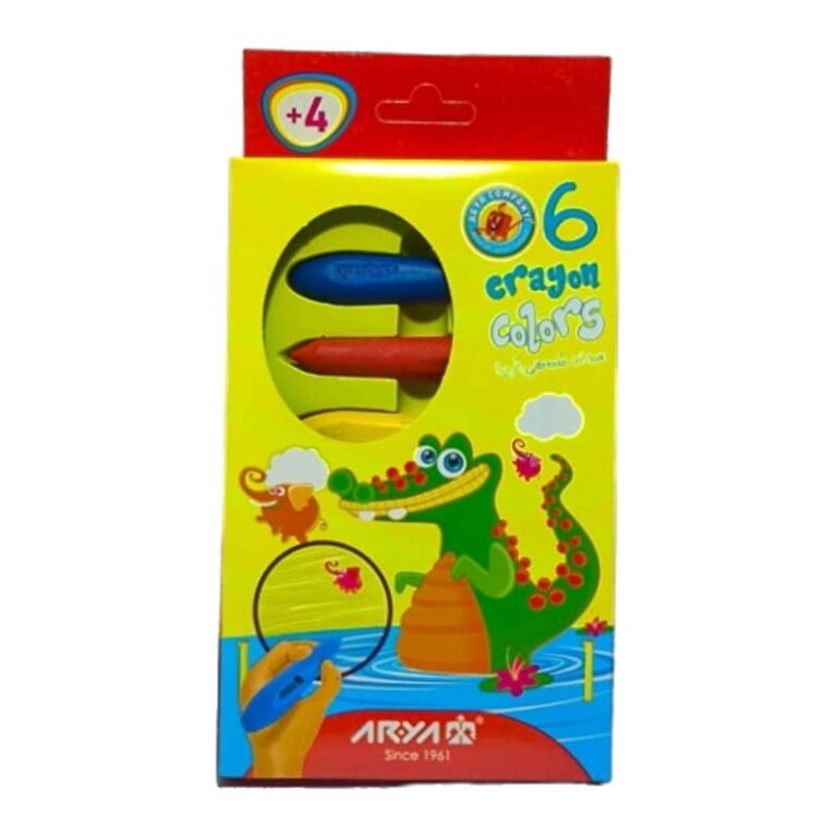 پاستل کرایون 6 رنگ آریا