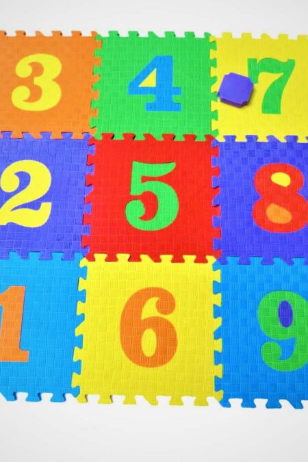 پازل فومی کفپوش تاتامی کودک 33*33 (لی لی،اعداد)،(9تکه)