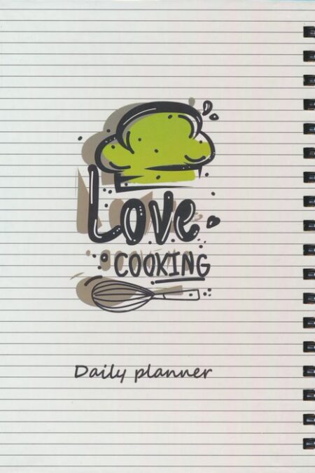 دفتر برنامه ریزی (پلنر روزانه LOVE COOKING:کد803)،(سیمی)