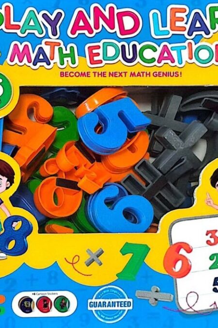مجموعه بازی کن و یاد بگیر مگنتی همراه با وایت برد (آموزش ریاضی:MATH EDUCATION)،(باجعبه)
