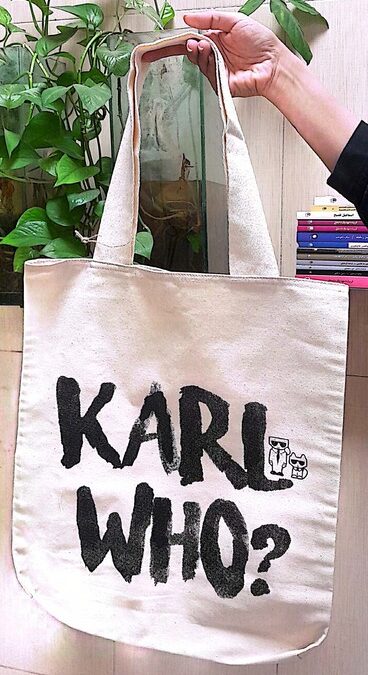 کیف پارچه ای 41/5*37 (KARL WHO،کد 750)