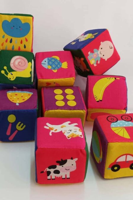 بسته بازی مکعب های ابری پارچه ای  (9عددی)