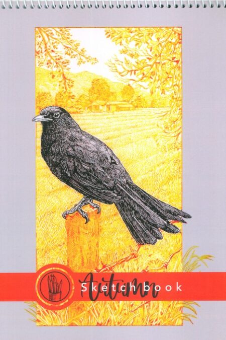 دفتر نقاشی و طراحی 40 برگ (طرح پاییز،کد 1282)،(سیمی)