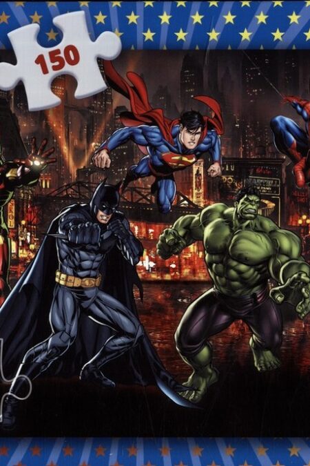 پازل 150 تکه ابر قهرمانان (SUPER HEROES)،(باجعبه)