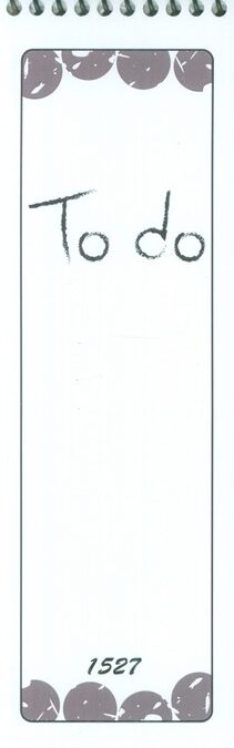 دفترچه یادداشت (to do list،کد 1527)،(سیمی)