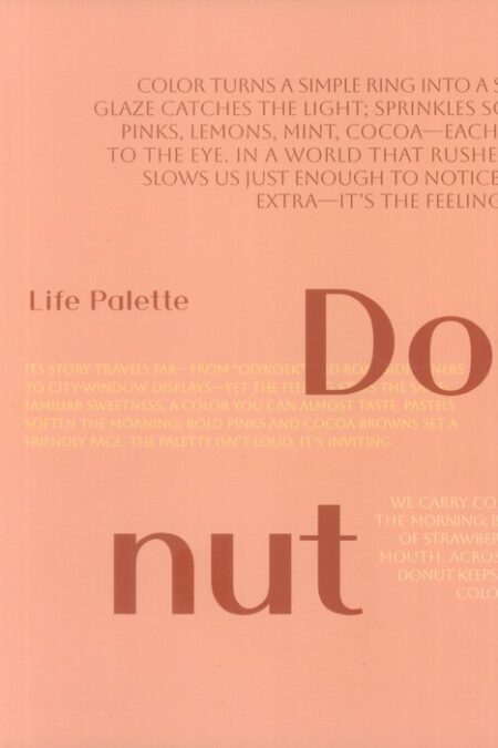 دفتر یادداشت بی خط LIFE PALETTE (طرح DONUT،کد 480)