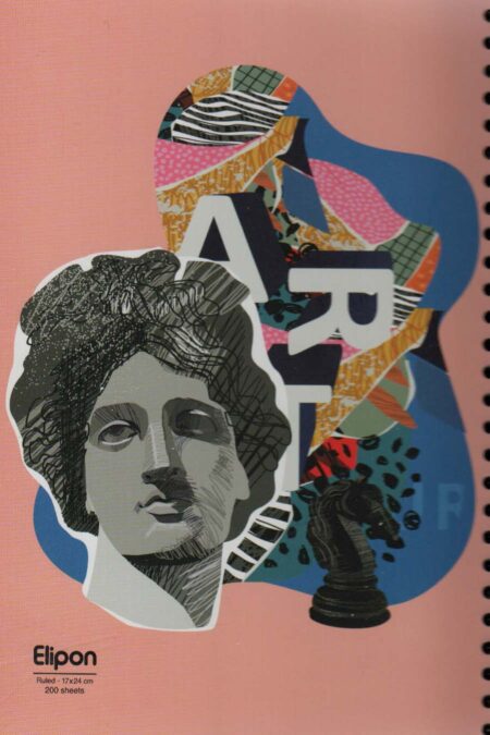 دفتر خط دار فانتزی 200 برگ (4طرح،کد 249)،(سیمی)