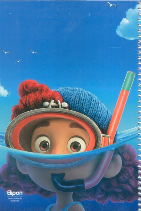 دفتر خط دار کلاسیک 60 برگ (8طرح،کد 224)،(سیمی)