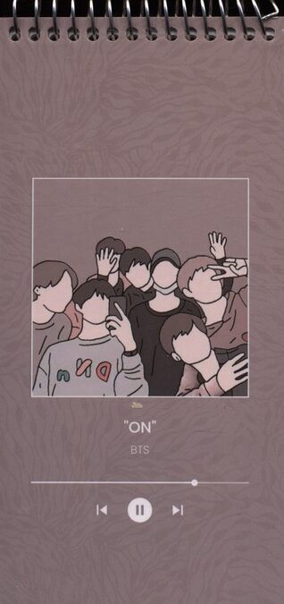 دفتر یادداشت BTS (کد b3)،(سیمی)