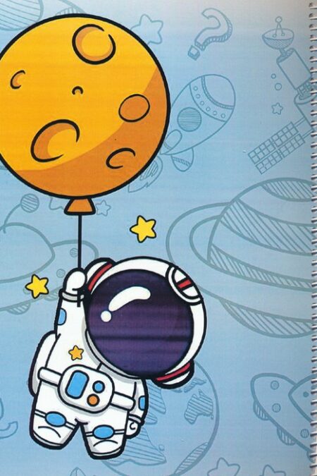 دفتر نقاشی فضانورد 40برگ (کد 608)،(سیمی)