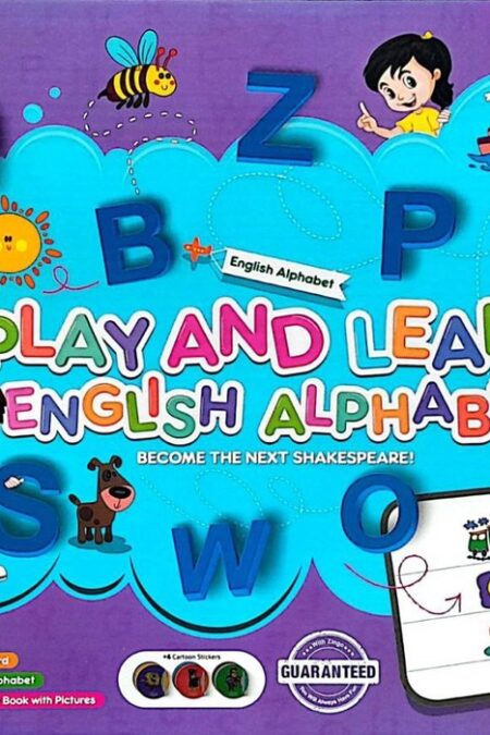 مجموعه بازی کن و یاد بگیر مگنتی همراه با وایت برد (آموزش الفبای انگلیسی:ENGLISH ALPHABET)،(باجعبه)