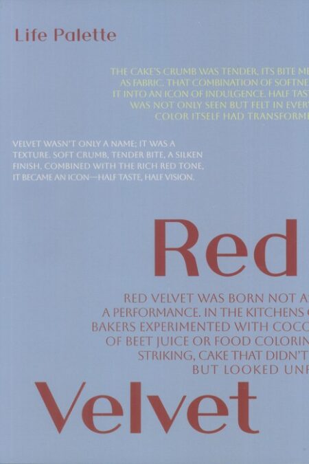 دفتر یادداشت بی خط LIFE PALETTE (طرح RED VELVET،کد 497)