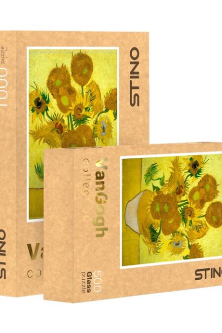 پازل شیشه ای استینو 500 تکه طرح ونگوگ (کد 12107)،(باجعبه)