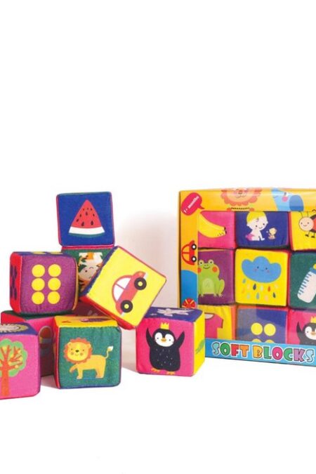 بسته بازی مکعب های ابری پارچه ای مفاهیم (9عددی،باجعبه)